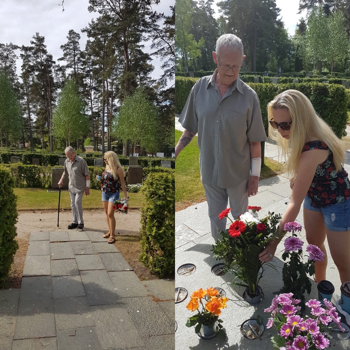 olssonbois's tweet photo. Var hos mor med blommor , jag , far och Julia. https://t.co/bIM5wKRwyW