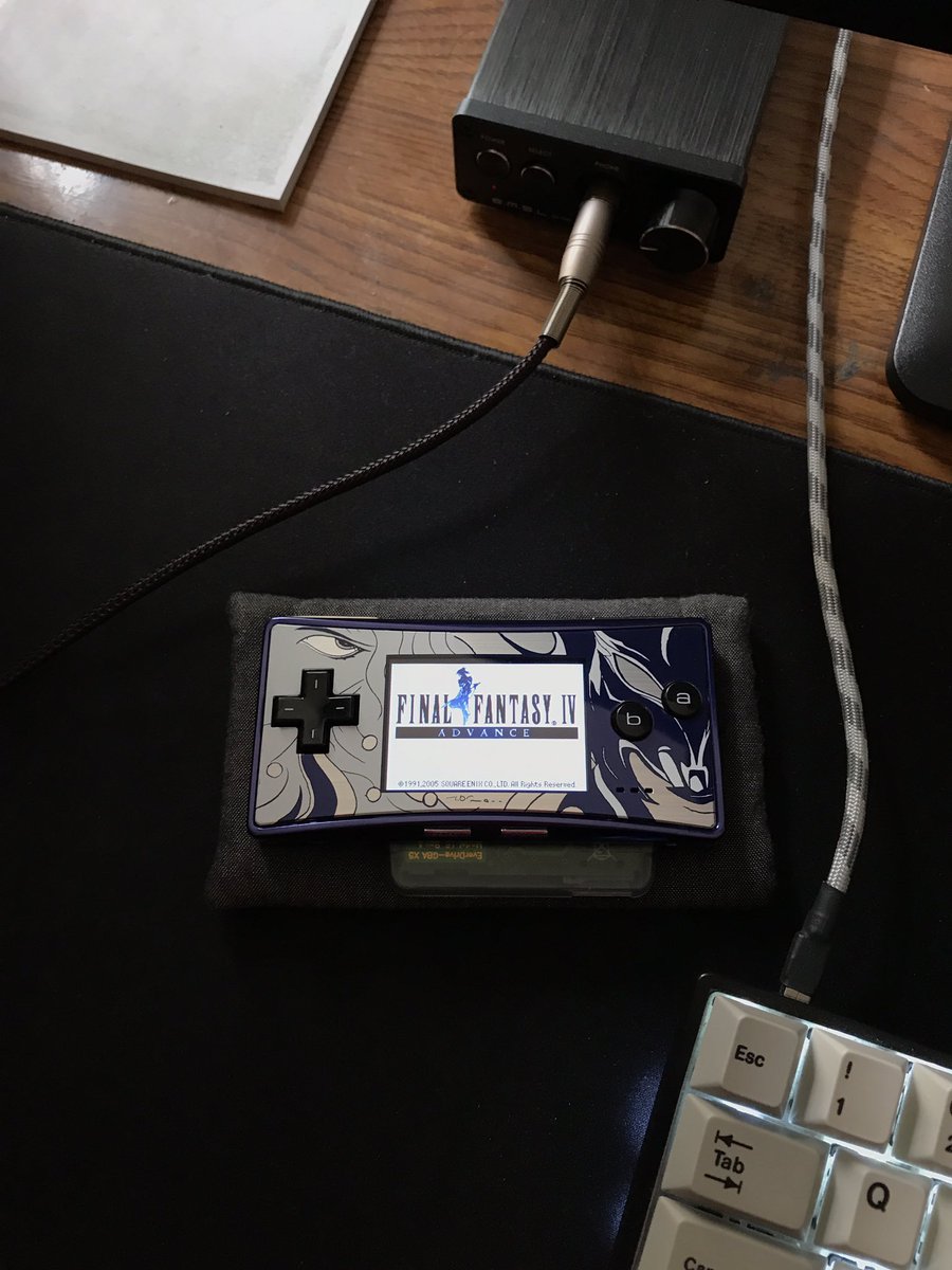 rlcodispoti's tweet image. Daily beater FFIV #gameboymicro - Bought as "for parts" from Japan, only needed a new battery! #nintendo #finalfantasy