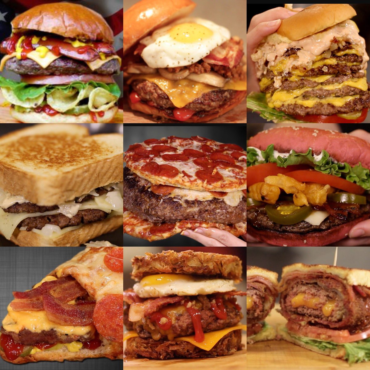 HellthyJunkFood's tweet image. In celebration of #NationalHamburgerDay let us know your favorite burger recipe we&apos;ve done! 🍔🍔🍔#hungeralert