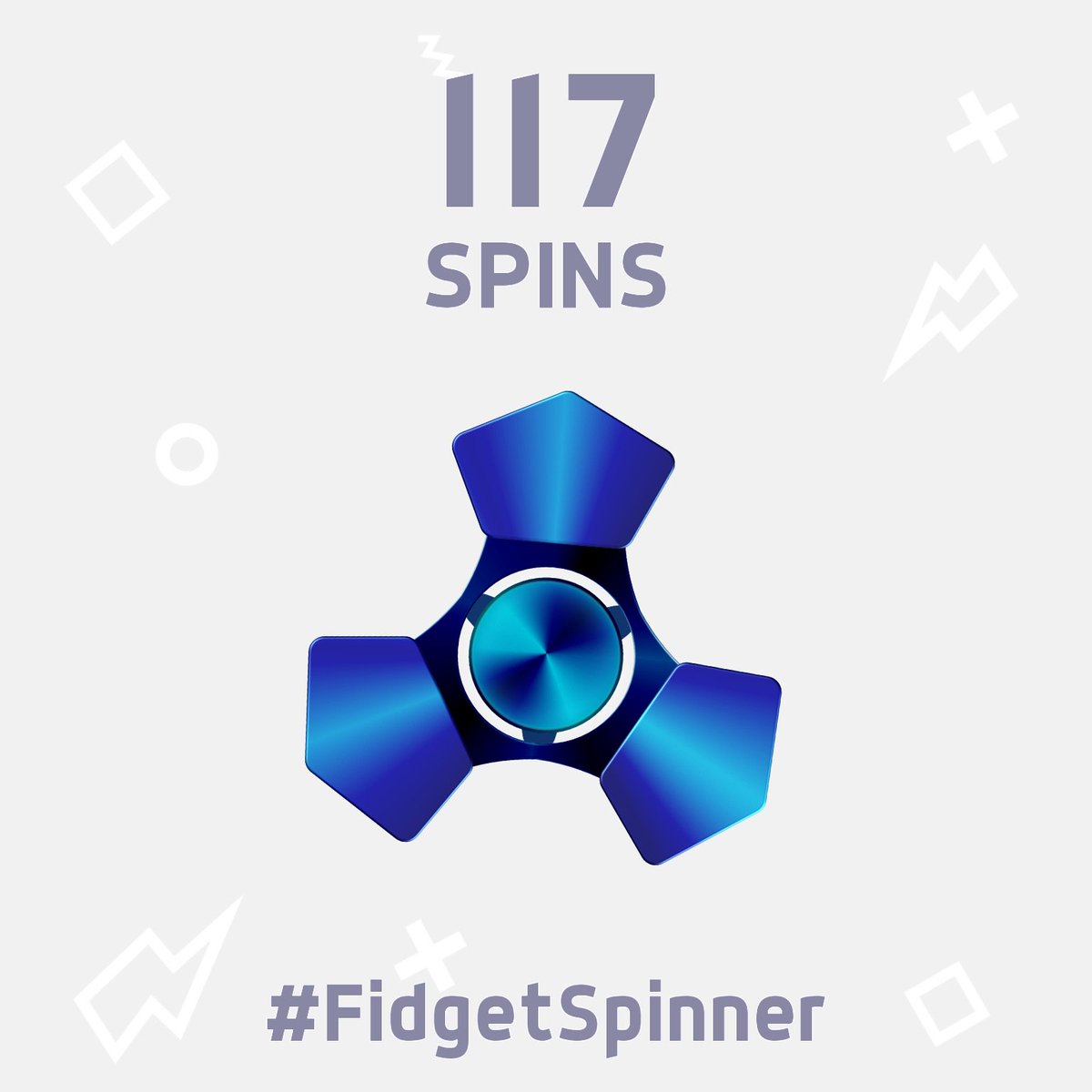 BobbyD1313's tweet photo. I've just scored 117 spins in this new #FidgetSpinner game! https://t.co/Z58mF9HUCS Can you beat me? https://t.co/tld0nAu1rn