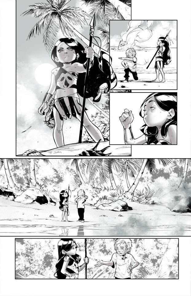 Smallville S11. The little WonderWoman met the little Steve Trevor.. :) good times @bryanQmiller !! Right? 