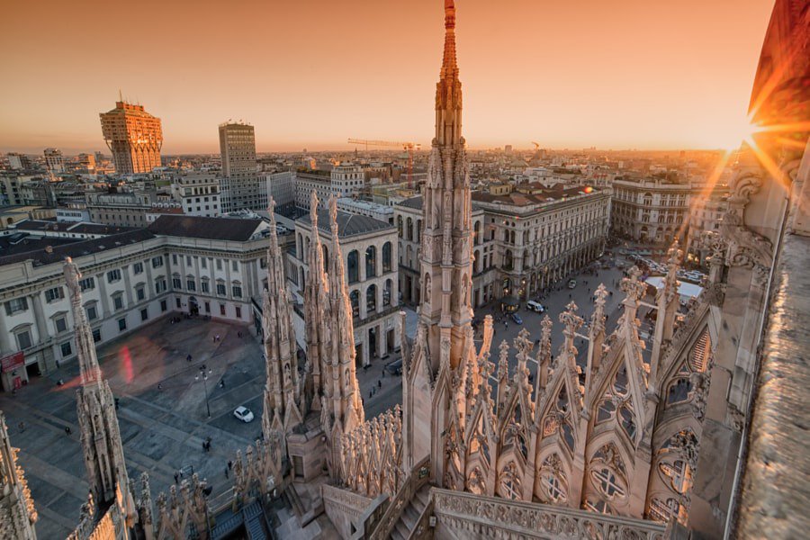 #milan #sunset