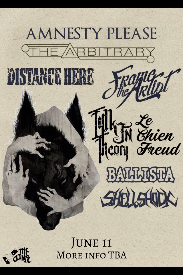 frametheartist's tweet photo. June 11th we've got a show with a bunch of good homies. Come early and stay late. Venue still tba! #metalcore #metal #Houston #htown #Texas https://t.co/wi0L2NRRkT