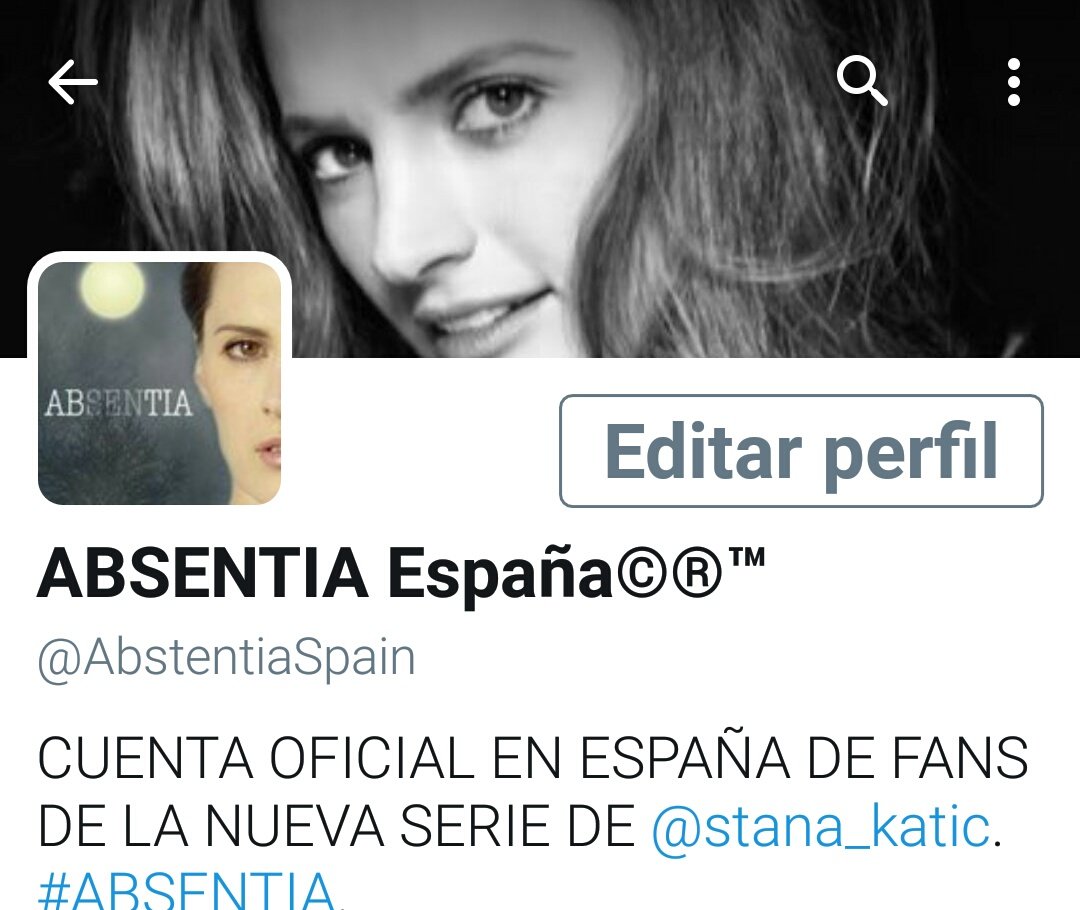 Síguenos..  Página de la serie Absentia en España