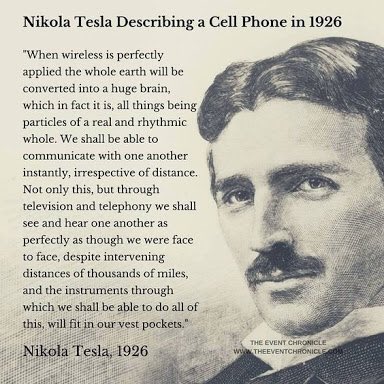 cloudpreacher's tweet photo. Nikola Tesla predicted the modern mobile phone in 1926 - Genius! #innovation #DigitalTransformation #exponetialtechnology #bigdata #ai #ml https://t.co/e8o1HZUKhc