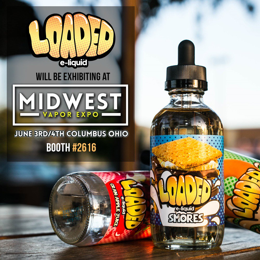 Everybody knows our Glazed Donuts, and here's your chance to try it! Catch us at the Midwest Vapor Expo on 6/3 - 6/4!

#loadedejuice