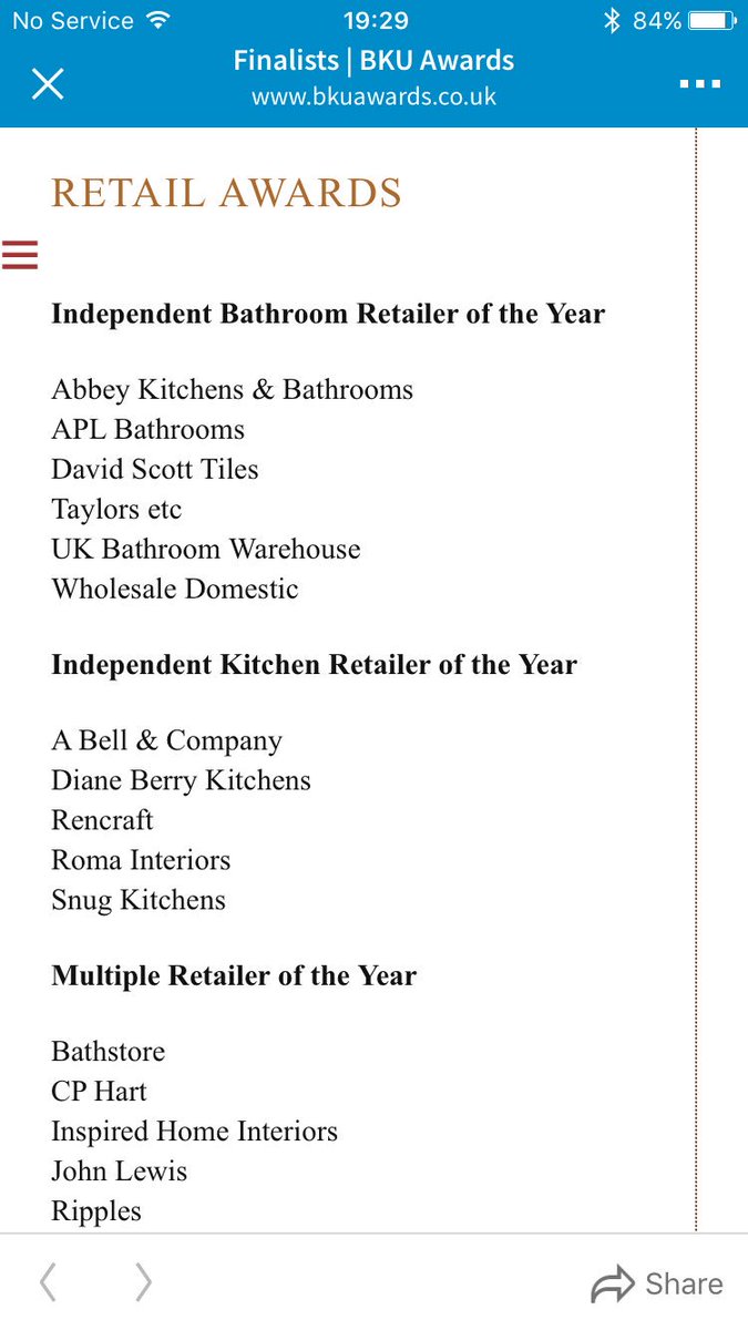 bellnorthampton's tweet photo. Proud to say @bellnorthampton shortlisted for another Retail award .., BKU Best Independent Kitchen Retailer #letswinit https://t.co/Owna5mw2vr