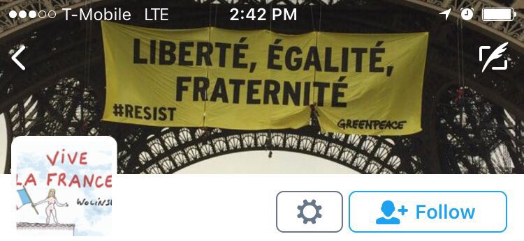 4AllSoulKind's tweet photo. @dave_usmc Yup #MAGA 🇺🇸
#GoodLuckFrance
#POTUSAbroad
#France2017 😎
#IStandWithHannity
@realDonaldTrump https://t.co/OFTDuTtLRS