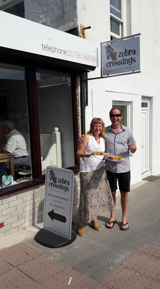 PenzanceHour's tweet photo. New cafe in town. Bottom of Morrab Road. 'Zebra Crossing'  Just up from the promenade. #newbusinessintown #local #cafe #food https://t.co/gG3opgNisx