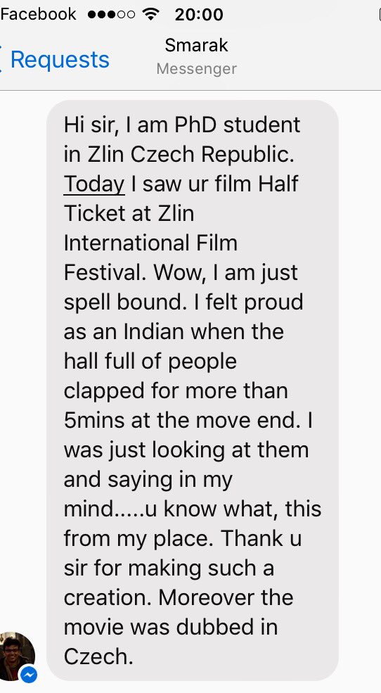samitkakkad's tweet photo. Thank you @ZlinFilmFest #CzechRepublic 

Congrats Team @HalfTicketMovie #VideoPalace #SamitKakkadFilms #BasilContent https://t.co/JhlIoWHHdW