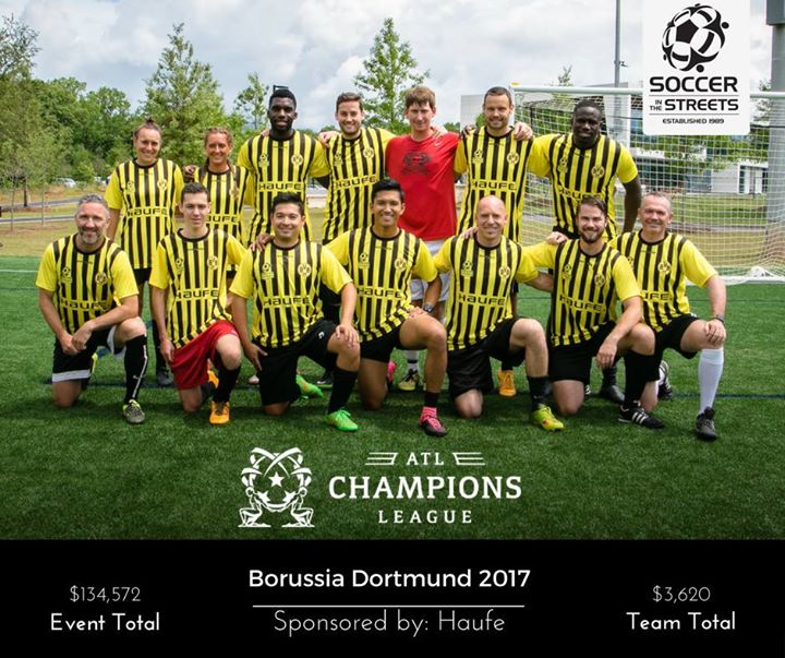 soccerstreets's tweet photo. Special thanks to @haufe for sponsoring Dortmund at the #ATLCL2017 and helping them raise $3620 for the kids! https://t.co/qNaB5m7irT
