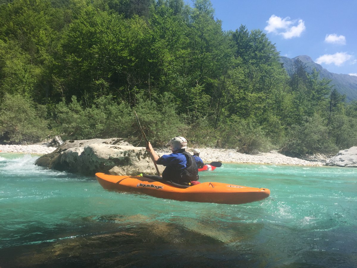 Fluidskills's tweet photo. Great day 1 in Slovenia with three groups out playing the river. @PyranhaKayaks @dewerstoneUK @Surfplugs #riverkayak #slovenia #fluidskills https://t.co/V3OCmxGyIF