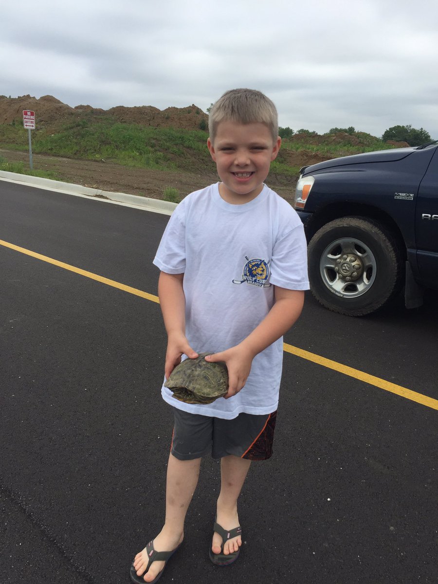 coachpower79's tweet photo. Jaxx just rescued a future ninja turtle in the middle of the road to the rink. Kindly took him to the pond! #NoMario https://t.co/QF1qqte0om