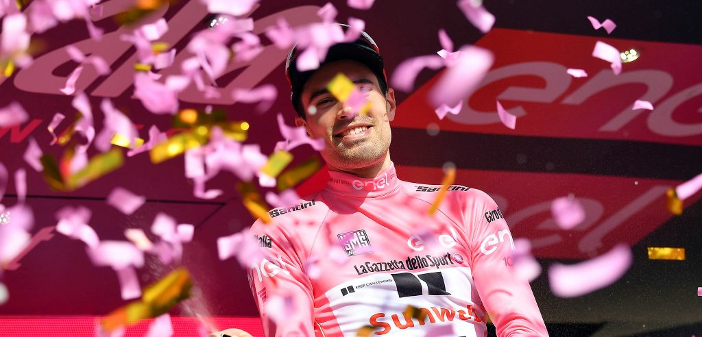 Tom Dumoulin verovert eindoverwinning in Giro d’Italia 2017, ritzege Van Emden bit.ly/2saA6fA