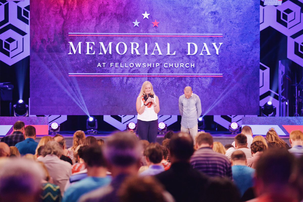 EdYoung's tweet photo. So honored to have Debbie Lee, founder of America’s Mighty Warriors, to pray over the families who have lost loved ones. #fcMemorialDay https://t.co/zIN39qz9fP