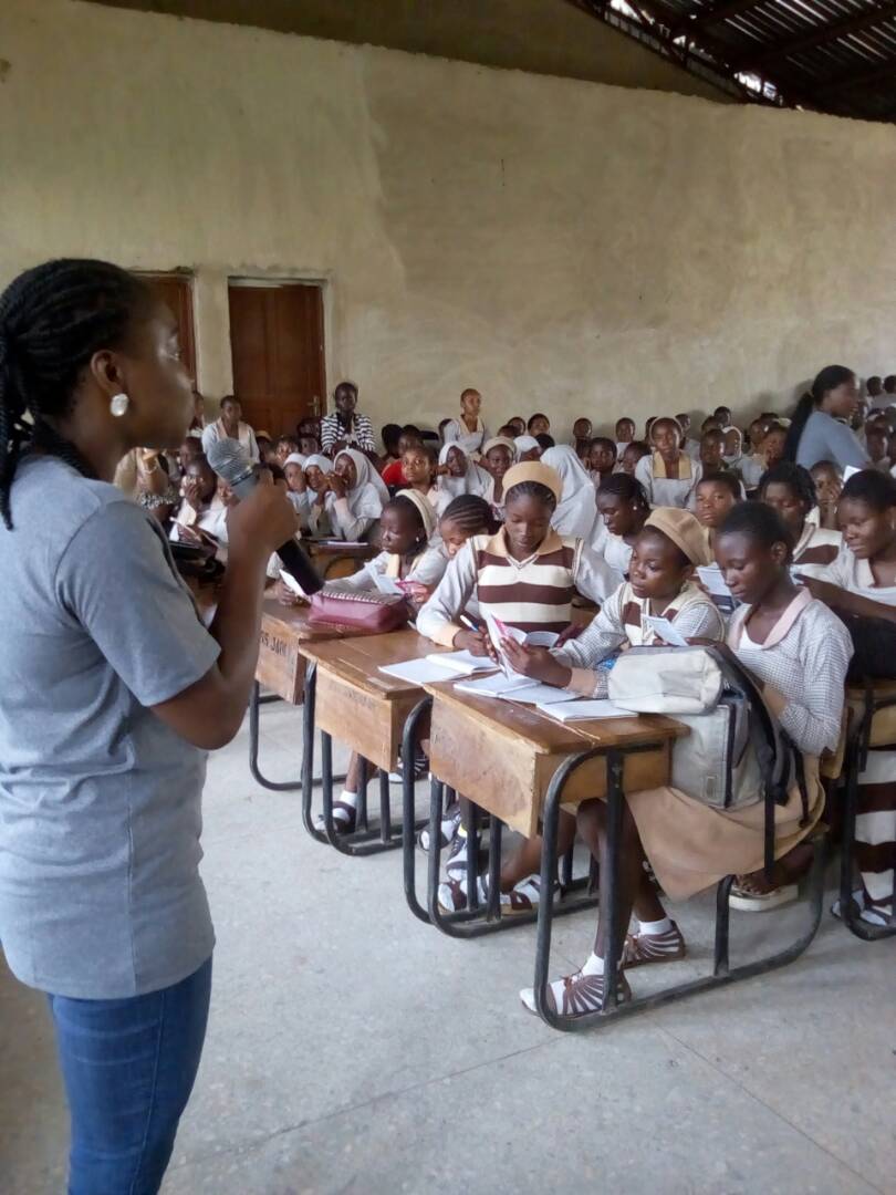 ProjectKadara's tweet photo. #ProjectKadara officially kicked off on May 12 with a school outreach led by @womenfundng / @V4C_Nigeria Mentees.
#MyBoldSteps #SDGs https://t.co/QkflttUfLS