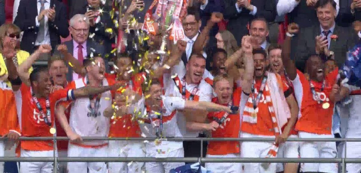 FrameSmart's tweet photo. Well done to @BlackpoolFC great day for the town and club.  #promotion #PlayOffFinal https://t.co/uSR9YVPMzP