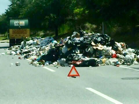 Oops! That's a messy situation. May want to avoid Pier Park Drive / new loop road connecting Hwy 98 to 79 for awhile. No word yet on cleanup