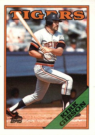 5/28/57... Happy 60th Birthday to Kirk Gibson! (1988 Topps) 