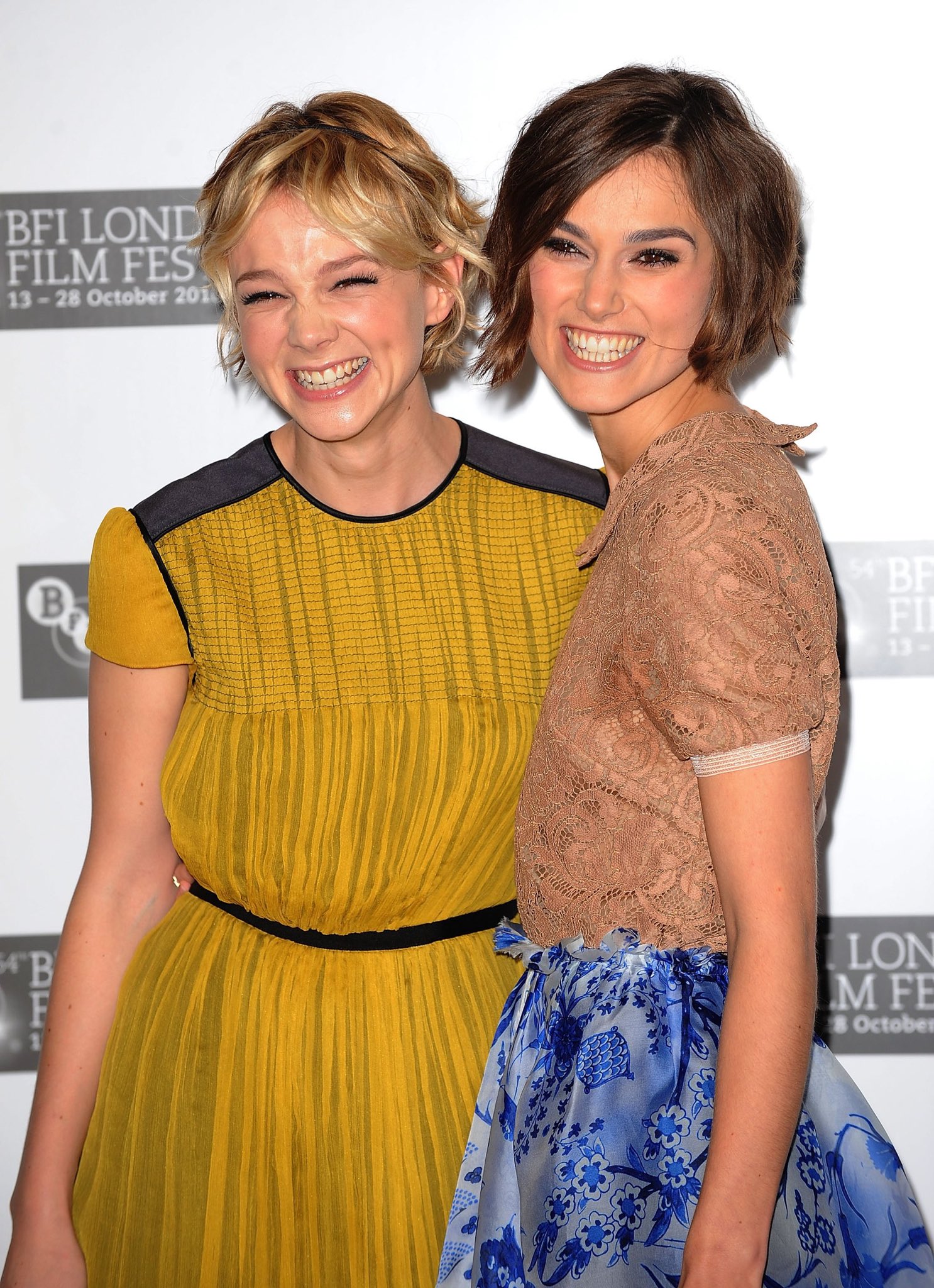Happy Birthday Carey Mulligan! Keira Knightley and Carey Mulligan at the BFI London Film Festival (2010) 