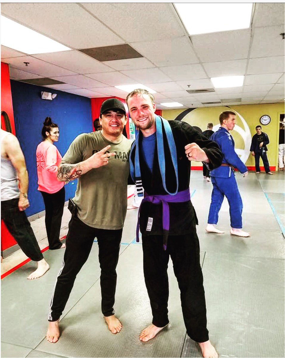 RedneckNinjaANW's tweet photo. Came in 3rd out of 18 blue belts at the in house jiu Jitsu tournaments yesterday and got promoted to purple belt!! Osss #redneckninja #bjj https://t.co/EmAo0AYzdR