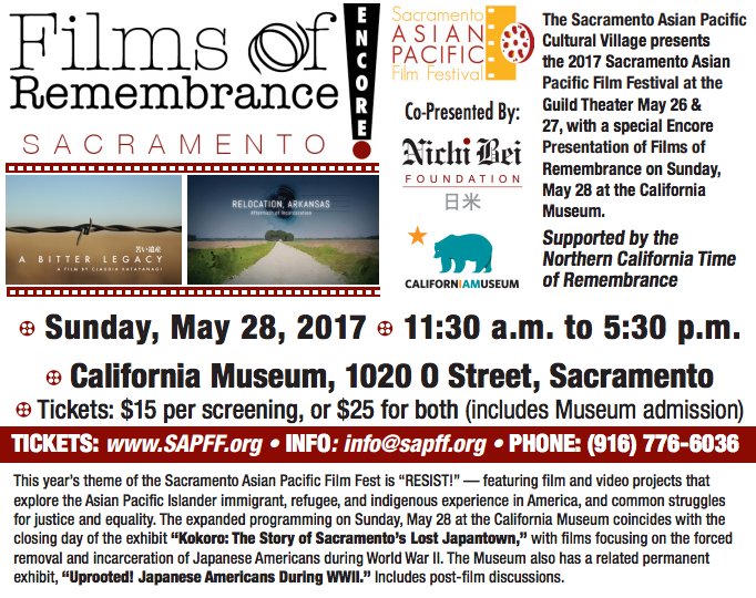 SAPFF's tweet photo. 30 min. until showtime! #SAPFF2017 is at @TheCAMuseum today starting at 11:30 AM for #FilmsofRemembrance! Tix: https://t.co/4zImUbMEPB https://t.co/lRrW3e6n4d