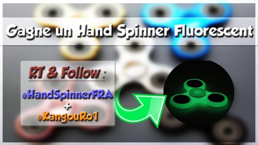 KangouRo1's tweet image. 🎁New #CONCOURS 🎁

1 Hand Spinner fluorescent à gagner
#handspinner 

RT + follow @HandSpinnerFRA et @KangouRo1 

🍀Tirage le 11.06.17 à 21h🍀