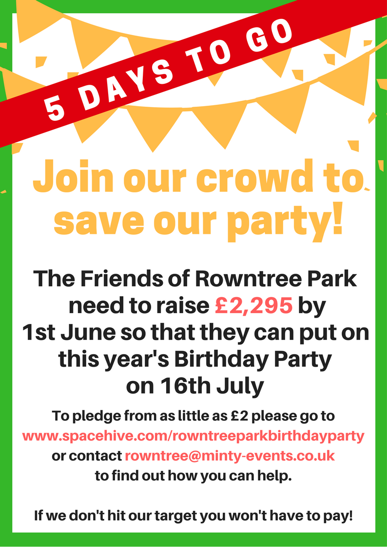 Love a party? <a href="/Fr_RowntreePark/">Friends of Rowntree Park</a> are crowdfunding to save theirs - please pledge some money if you can: spacehive.com/rowntreeparkbi…