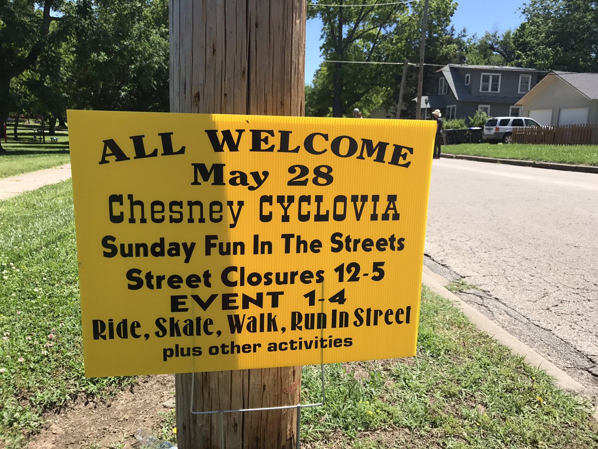 VisitTopeka's tweet photo. See you soon! #CycloviaTopeka at Chesney Park starts at 1 pm. https://t.co/aSsHFIXjxJ