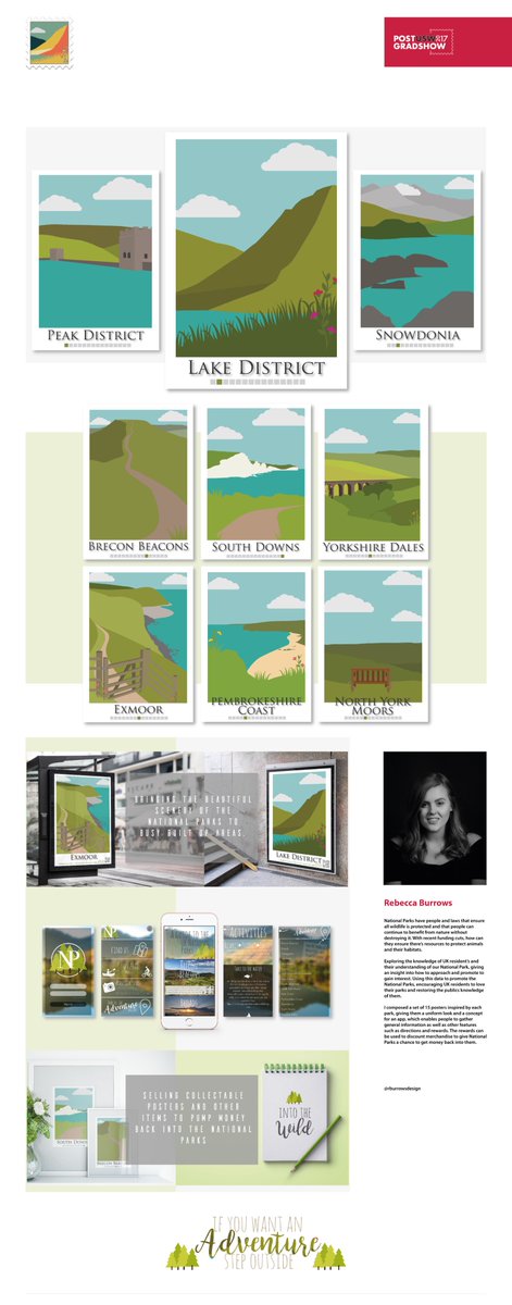 PostUSW's tweet photo. PostUSW #29/36 
Rebecca Burrows - Promoting UK National Parks to increase interest and raise money. https://t.co/iWstff6zny https://t.co/E9zBVlS0xR