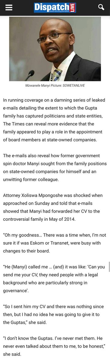 Clint_ZA's tweet photo. "Transformation agent" must be another term for Gupta recruitment agent. 

#StateCapture #GuptaPuppet #PaidTwitter https://t.co/3rwYlSnvZO