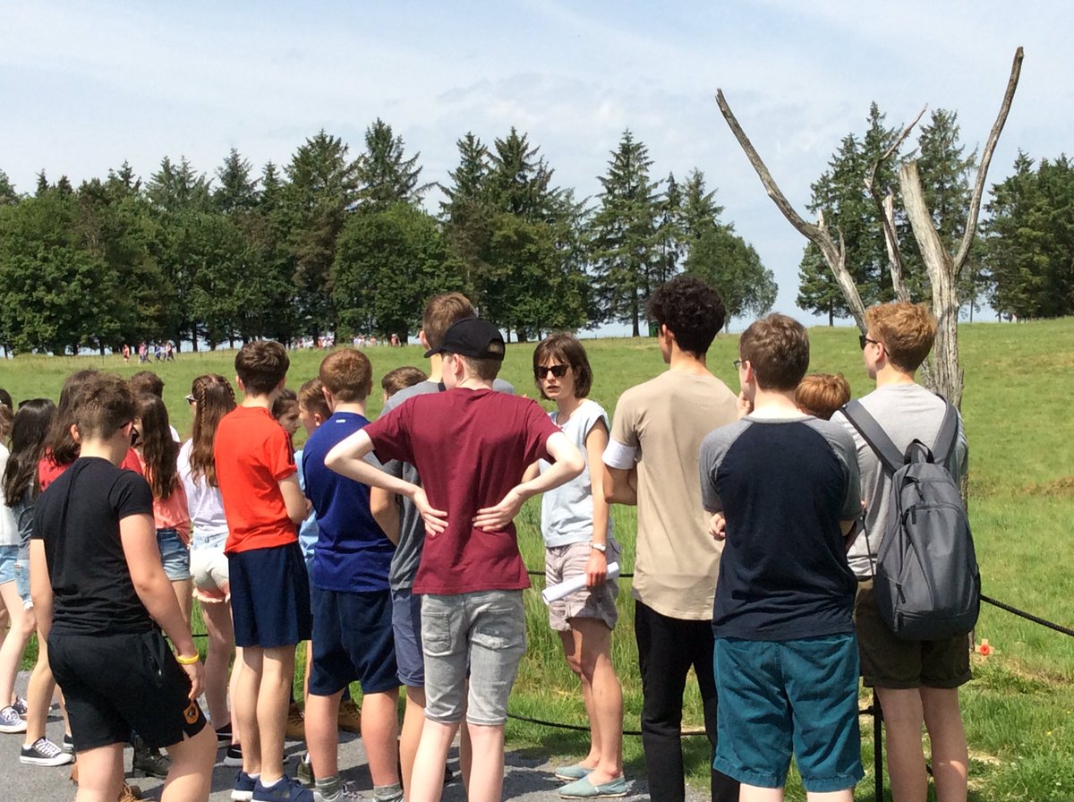 Tranby_History's tweet photo. Walking through the Newfoundland Preserved Battlefield @HullCollegiate https://t.co/OcS4CRnSdQ