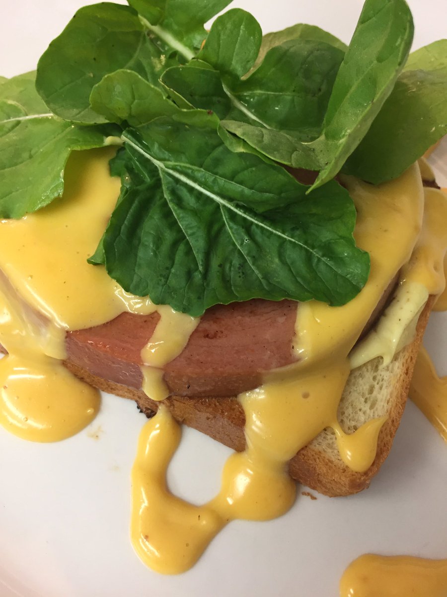 Fried Bologna with home made Cheez Whiz and herb mustard aioli on brioche.  Ahhhmazing!