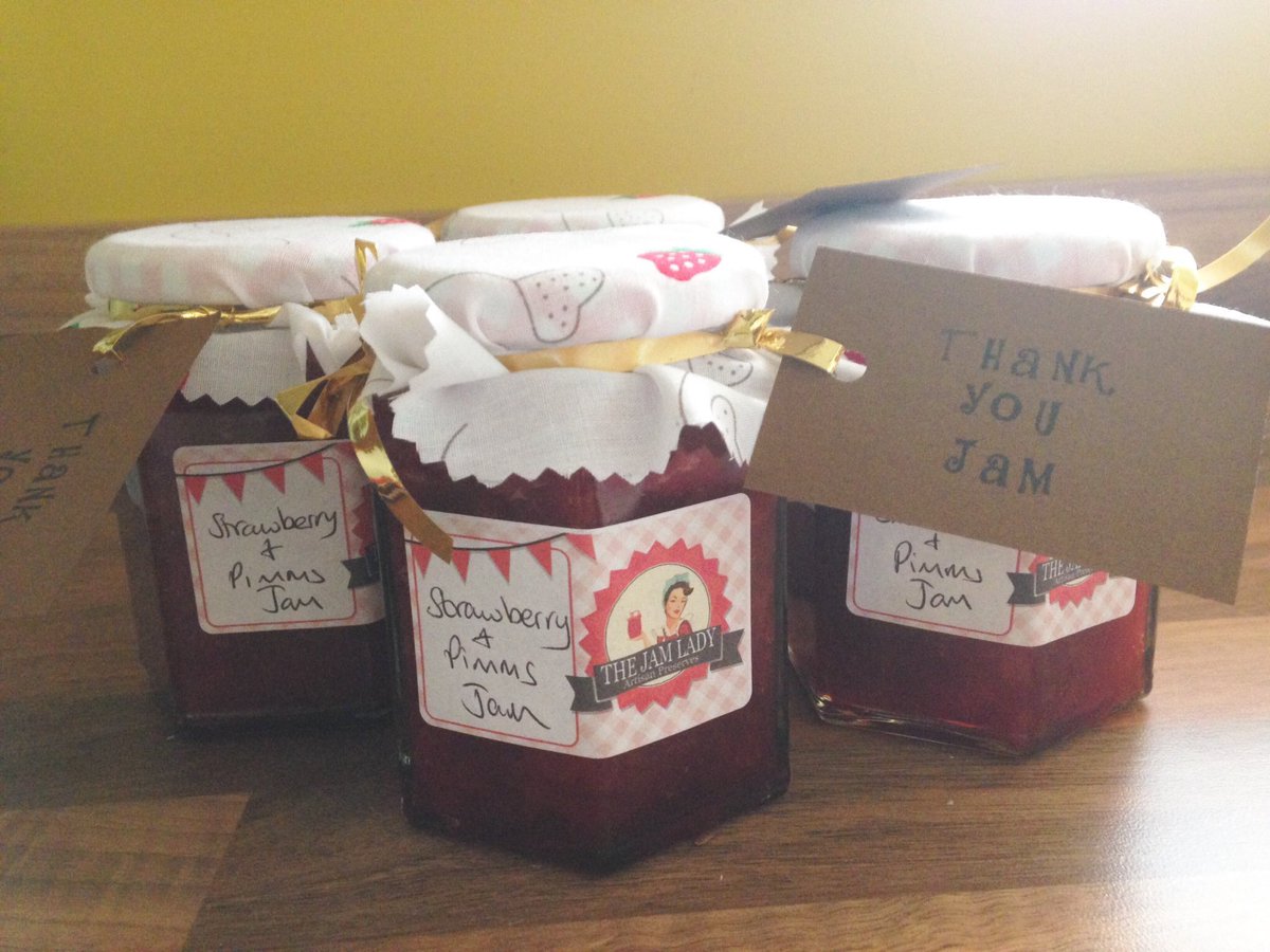 CavJamLady's tweet photo. Now taking orders for my special summer Strawberry &amp; Pimms jam. Perfect for Father's Day, Teacher gifts or any summer occasion. Just £5. https://t.co/MUbCePMzo5