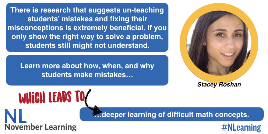<a href="/globalearner/">Globalearner</a> :Learn more about how, when, and why students make mistakes… with <a href="/buddyxo/">Stacey Roshan</a> bit.ly/2onl19g #Nlearning