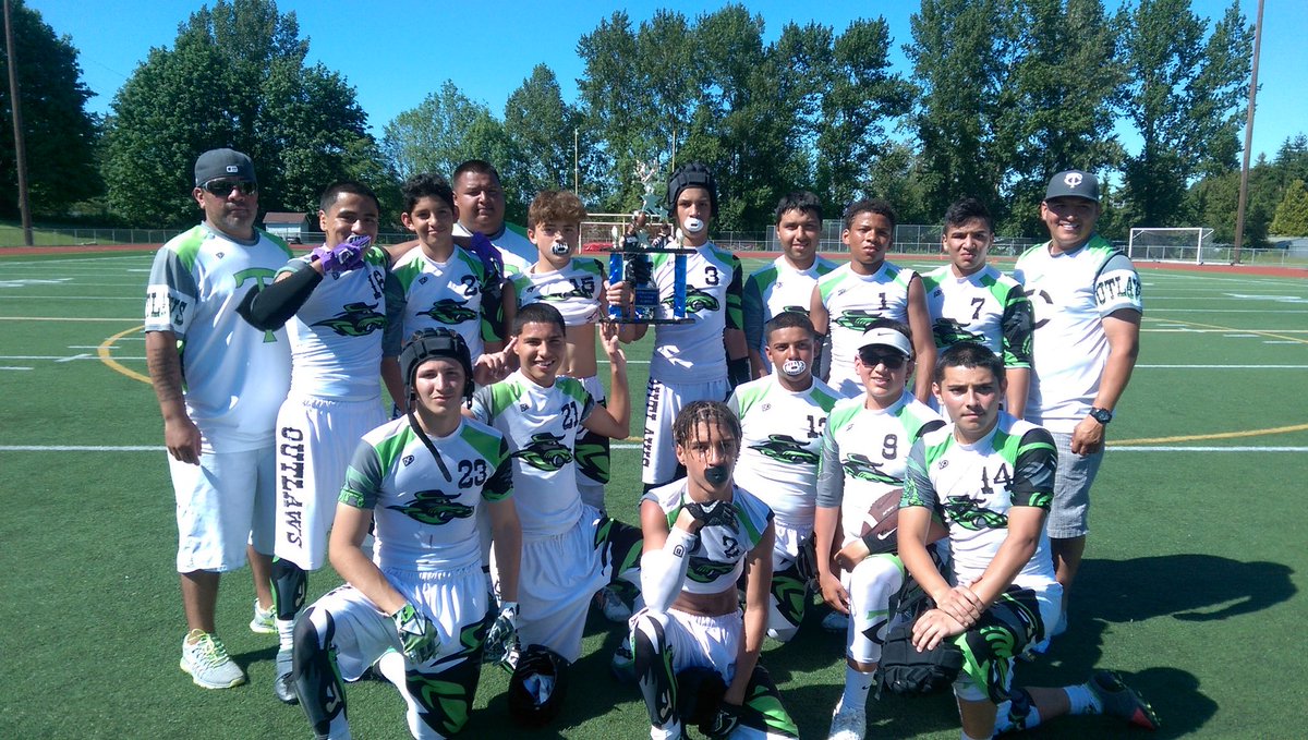 Seattle7v7's tweet photo. Congratulations to Tri City Outlaws, the 2017 Battle in Seattle 7/8th Grade Champions! https://t.co/s2nqv9Y2OM