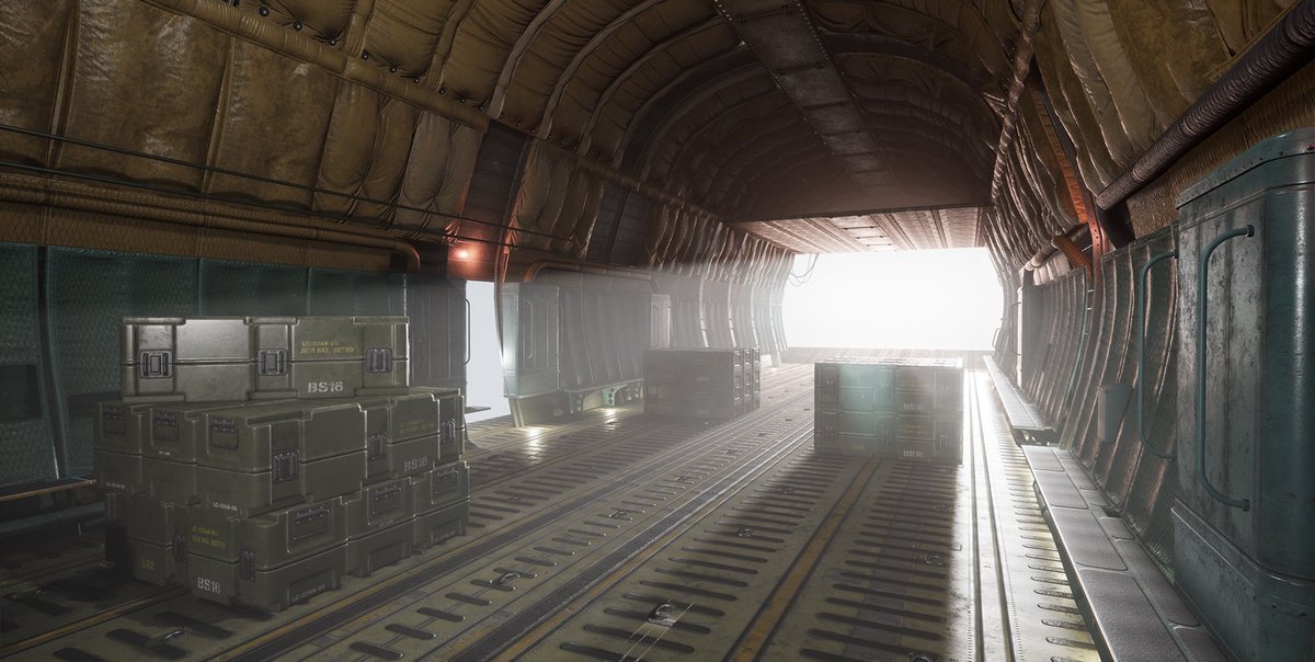 Picked up this scene again after not touching it for months. Volumetric light seems to work :)
#UE4 #gameart #3dart #c5galaxy