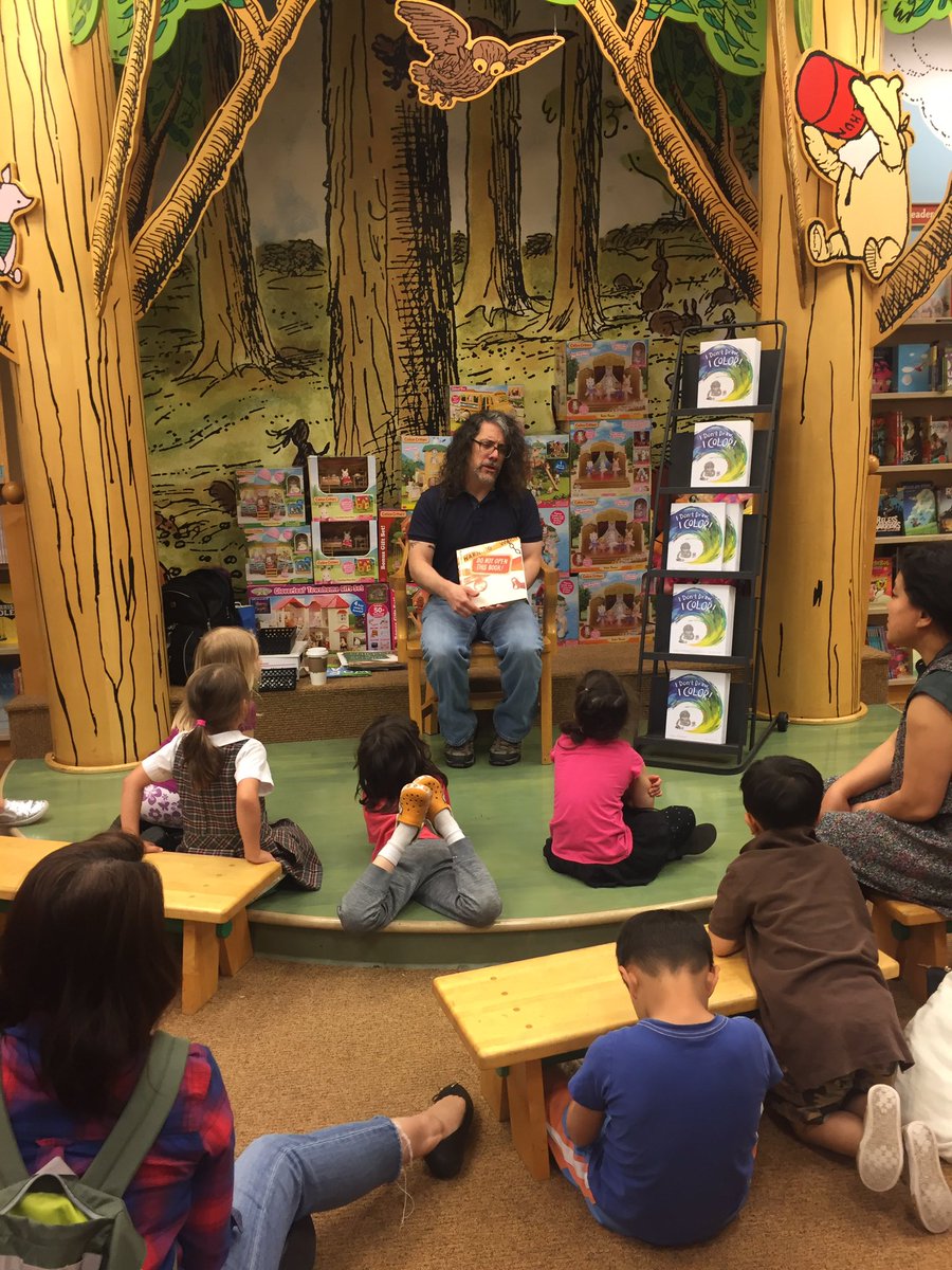 BNValleyForge's tweet photo. Adam Lehrhaupt reading to the kids from the St Norbert School at their #BNBookfair! Thanks for making this day special! #BNAuthorSigning https://t.co/n7Q9g2HSPv