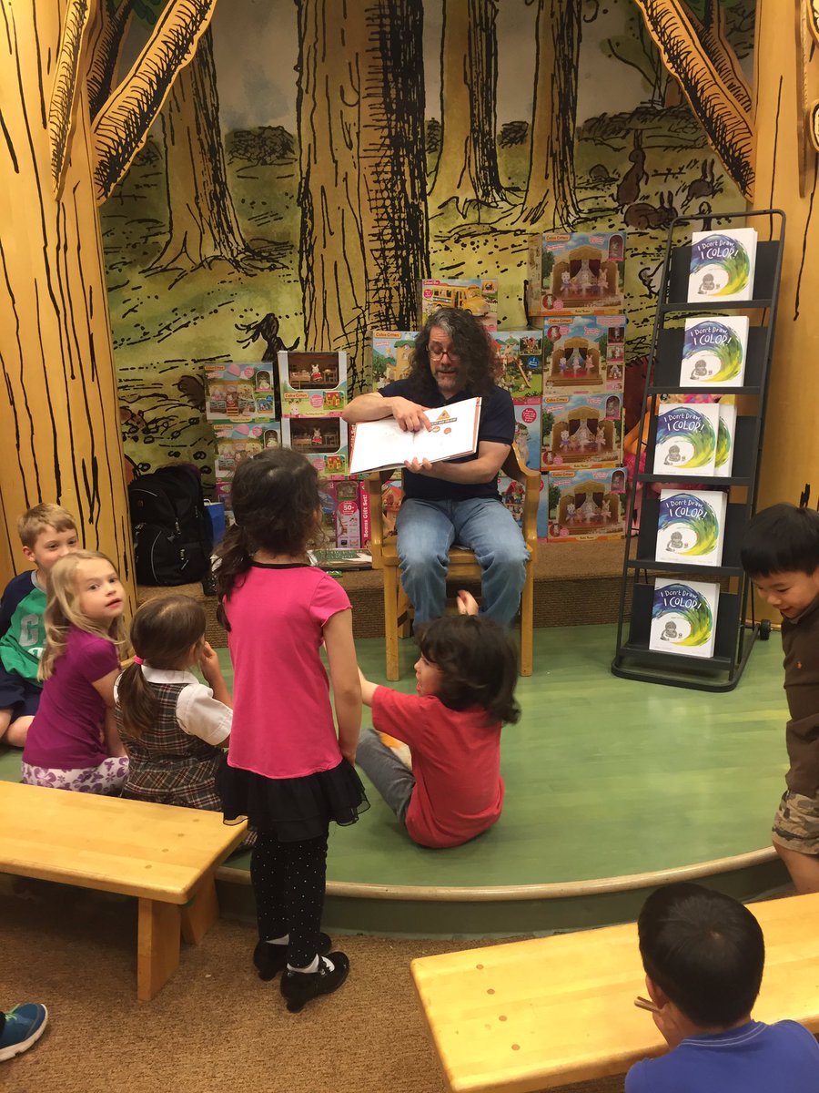 BNValleyForge's tweet photo. Adam Lehrhaupt reading to the kids from the St Norbert School at their #BNBookfair! Thanks for making this day special! #BNAuthorSigning https://t.co/n7Q9g2HSPv