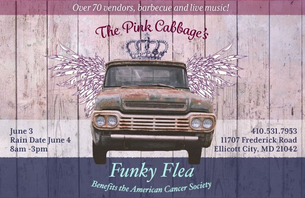 primbegin's tweet photo. Join us this weekend at @thepinkcabbage for their Annual Funky Flea market!
#primitivebeginnings #primbegin #unique #antique #vintage #sale https://t.co/XXjZX9TDwr
