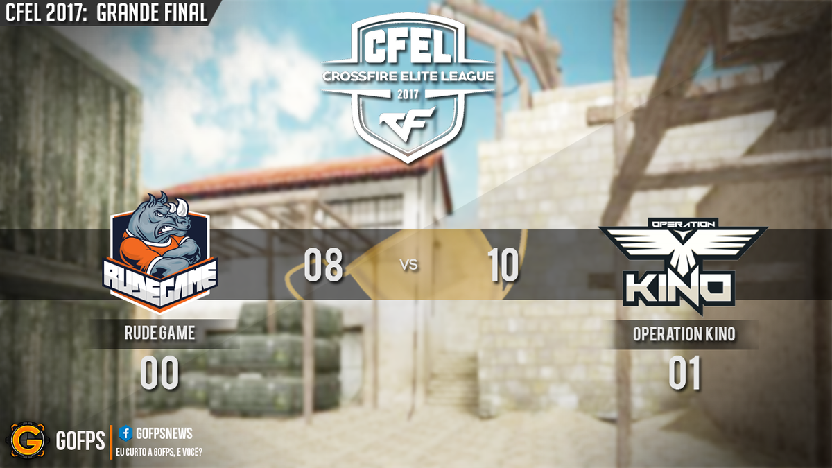 gofpsnews's tweet photo. CFEL 2017: Grande Final » Rude Game x Operation Kino
GGWP @opkinoteam! A Kino larga na frente. #GoFPS #GoCFEL #GoRude #GoOPK https://t.co/KneAuqi8SP