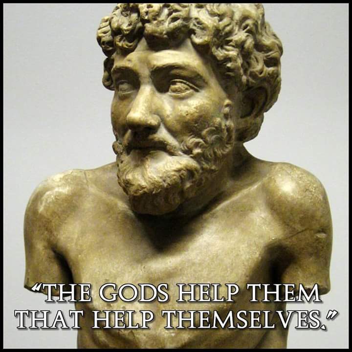 Blain_Perkins's tweet photo. "The Gods help them that help themselves."
─ Aesop https://t.co/wkoDInkGTE