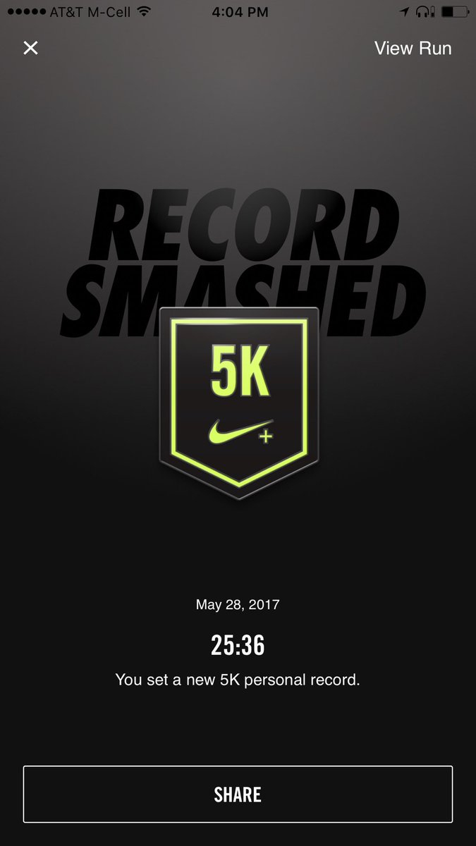 Cru33's tweet photo. Summer goal #1 achieved! #justdoit #sub26 #MissionAccomplished https://t.co/272QYje2X6
