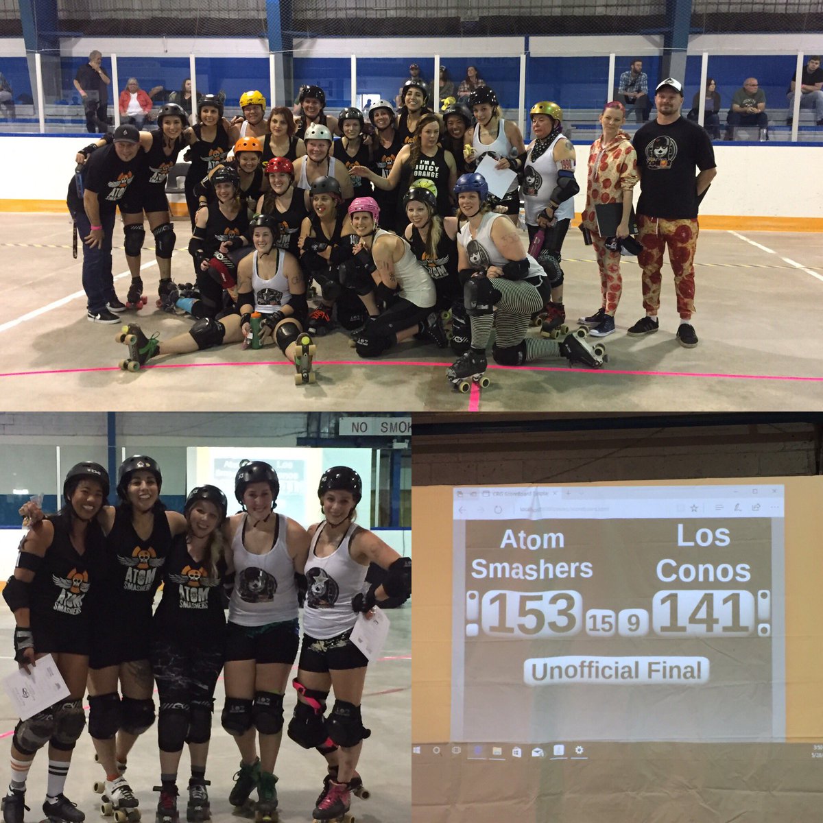 Our Atom Smashers were victorious after an incredibly tough battle against Los Conos. 🐝❤️🥇