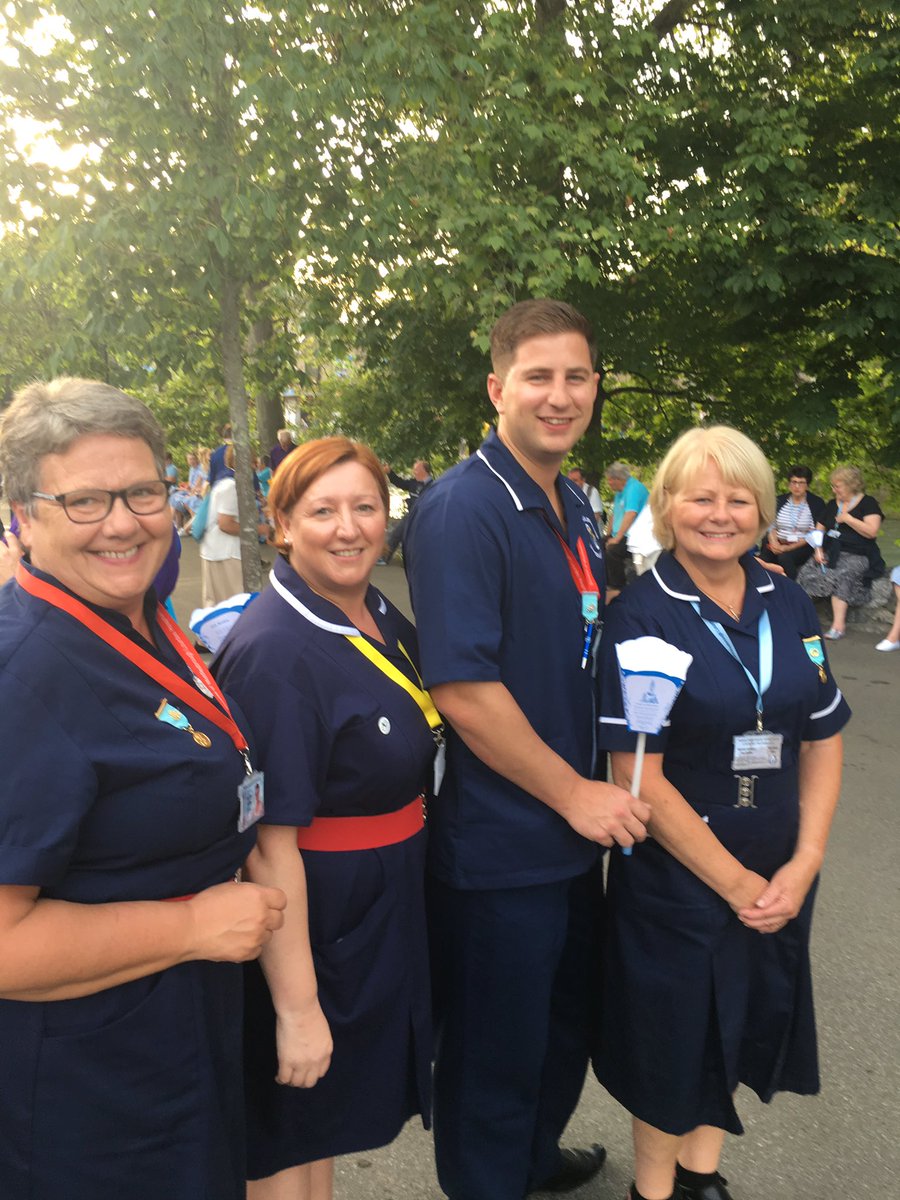 Ready for torchlight procession with our supported pilgrims south tees well represented always looking for new nurses/AHP's