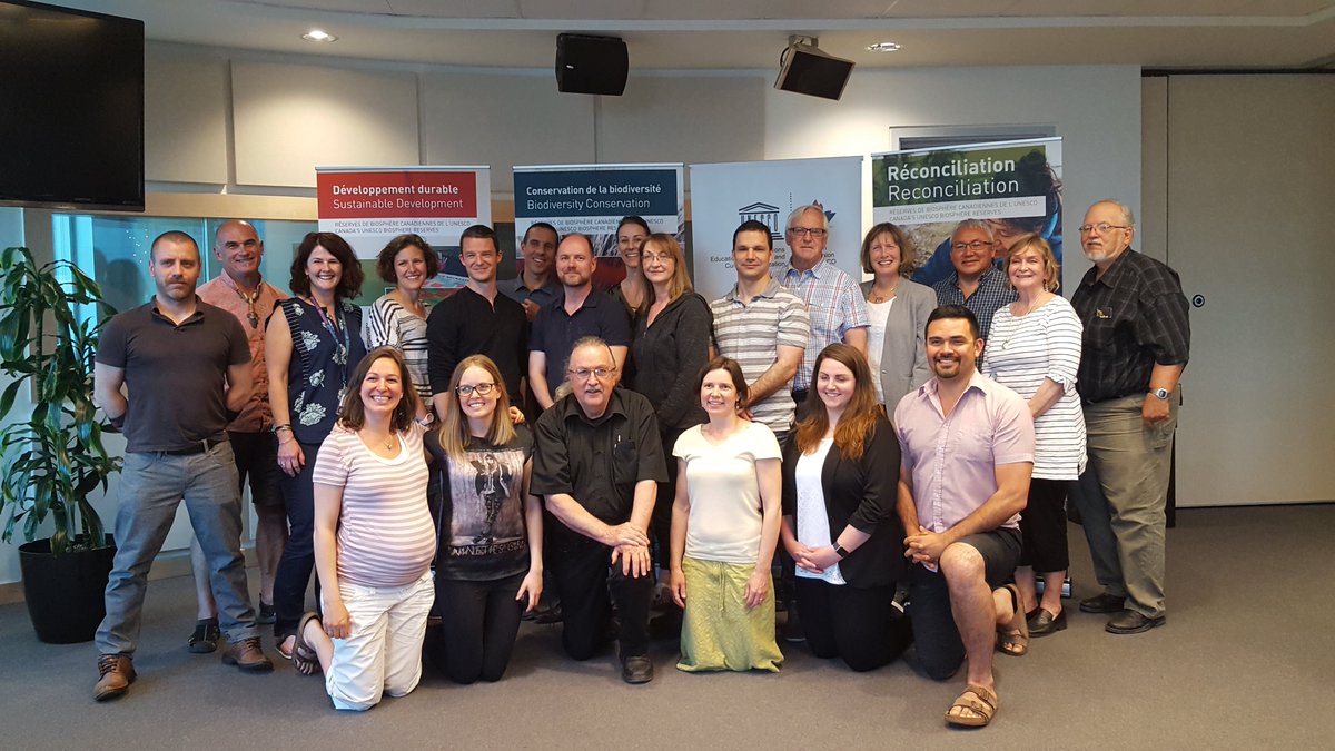 En préparation avec les 18 Réserves de biosphère canadiennes pour une
journée sur la colline parlementaire demain #CCUNESCO2017