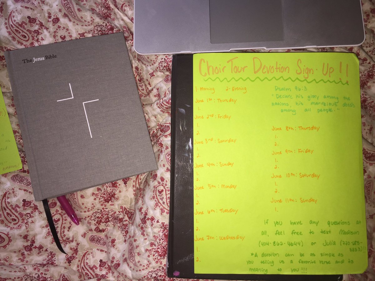 GodsLightChoir's tweet photo. if you are interested in giving a devotion on tour, sign up during choir tomorrow !!!!!!!!!! really great opportunity to share God's word !! https://t.co/td0LJAYEV0