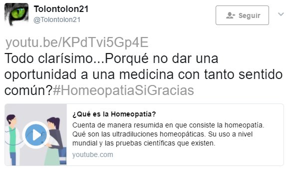 Todo clarísimo...Porqué no dar una oportunidad a una medicina con tanto sentido común? Homeopatia Sí Gracias