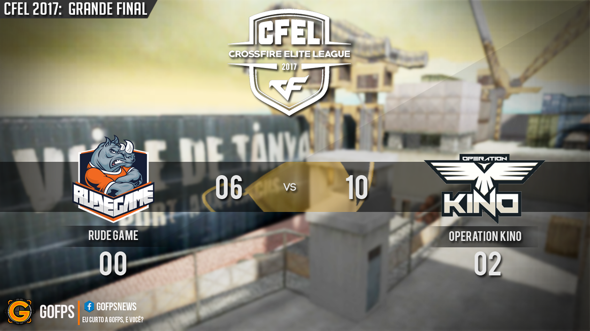 gofpsnews's tweet photo. CFEL 2017: Grande Final » Rude Game x Operation Kino
A OPK pontua e garante o segundo mapa, 6-10. #GoFPS #GoCFEL #GoRude #GoOPK https://t.co/mmkEXzvDro