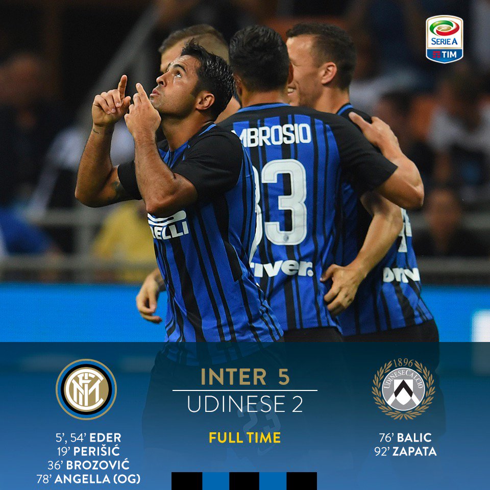 Inter_id's tweet photo. 90: Pertandingan berakhir! Inter mengalahkan Udinese 5-2 dalam laga terakhir @SerieA_TIM musim ini #InterUdinese #FCIM https://t.co/CiQWkQgQG5
